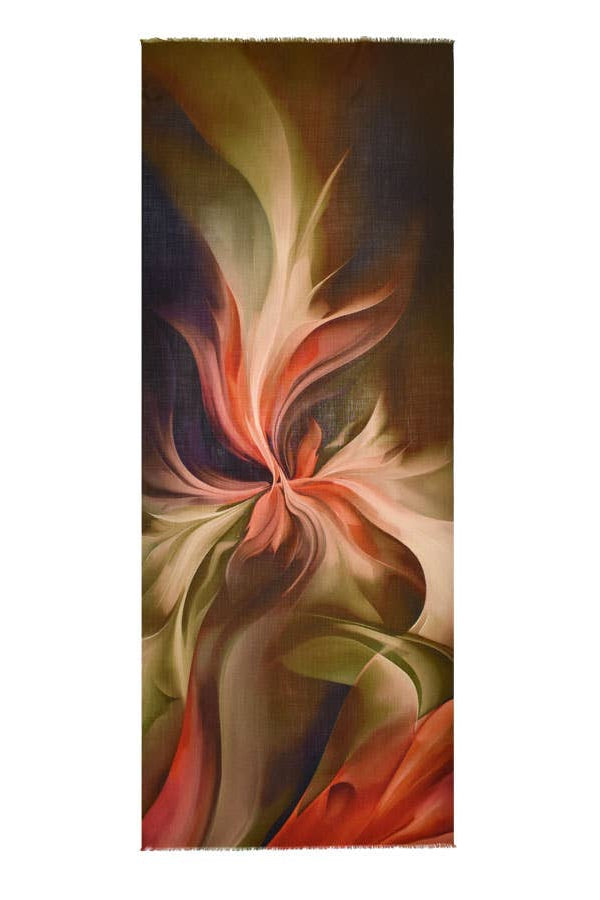 Treviso Colorful Abstract Swirl Scarf