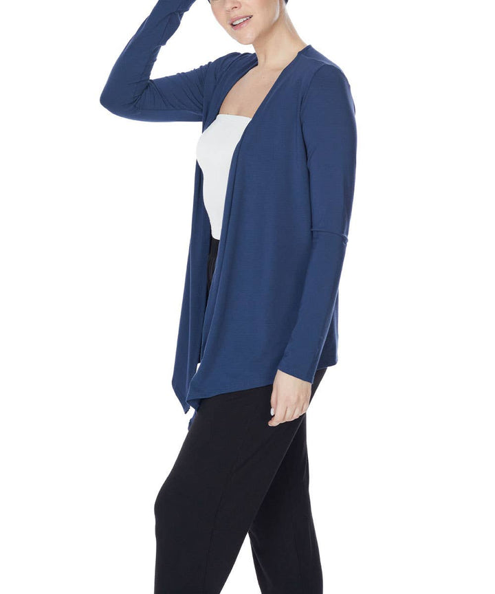 Bamboo Front Tie Open Cardigan