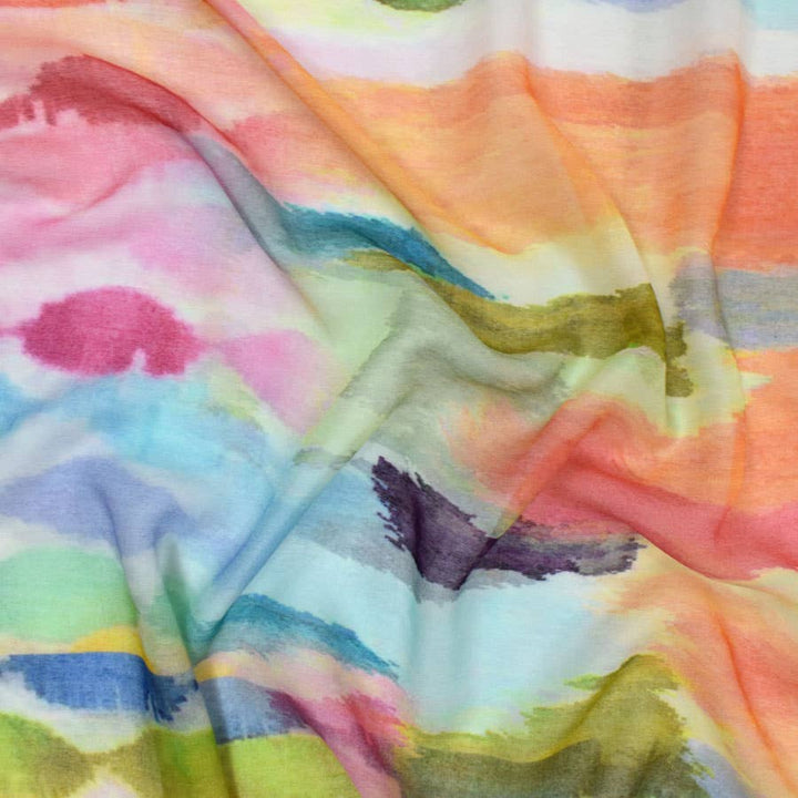Spaulding Watercolor Pastel Scarf