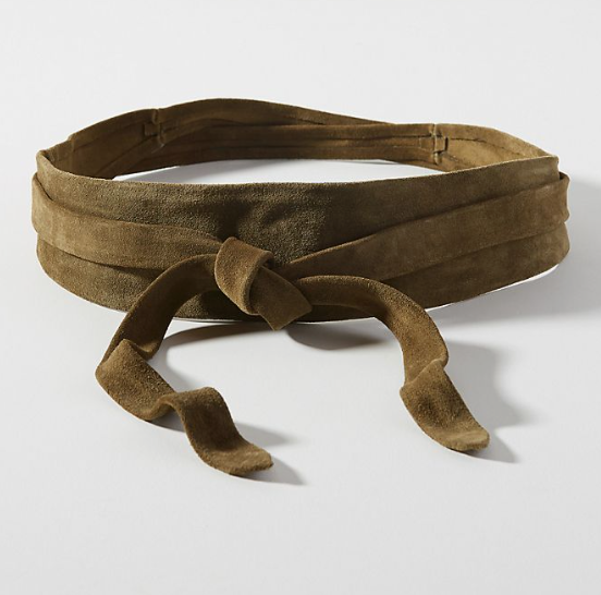 Wrap Belt - Rusty Cognac Suede
