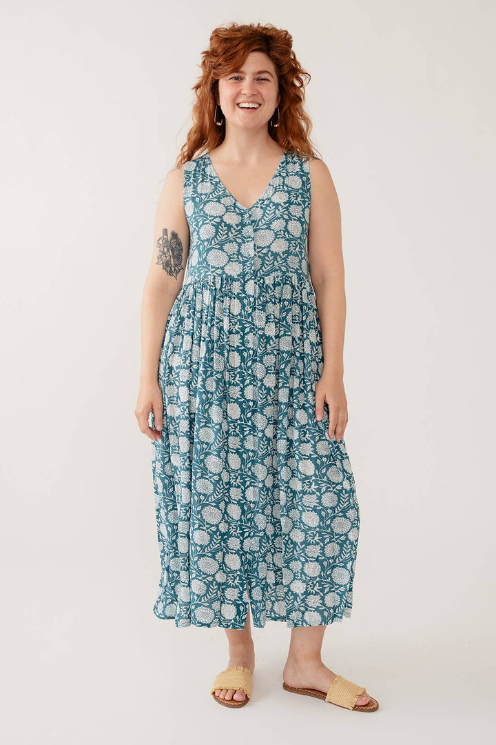 Olivia Dress Teal Modal