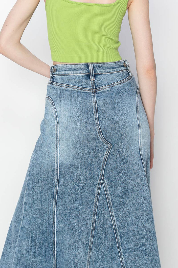 Denim Maxi Skirt