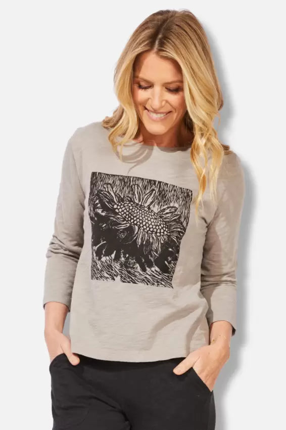 Destination Sunflower Boxy Tee