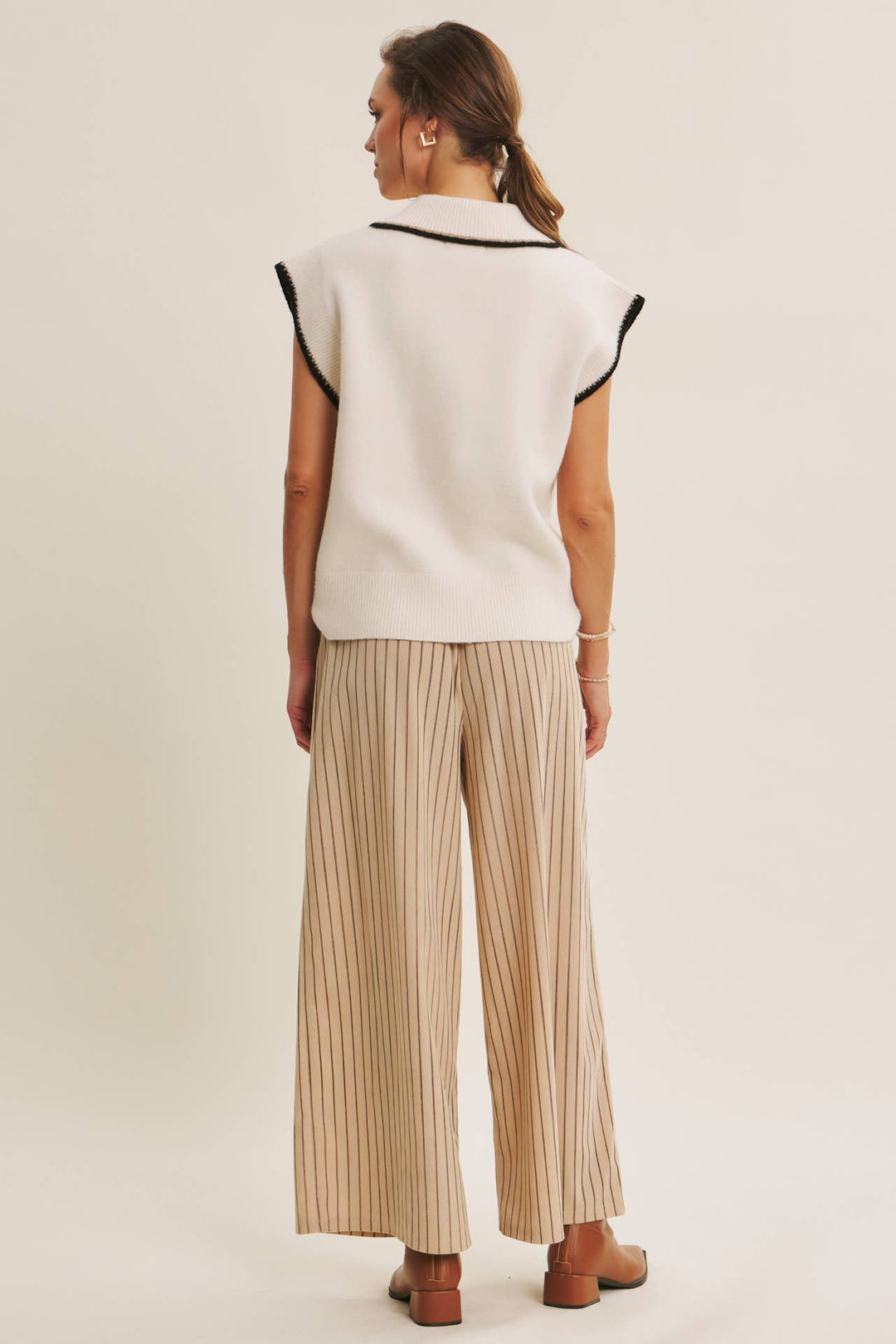 Endlessly Wearable Striped Corduroy Comfy Wide-Leg Pants