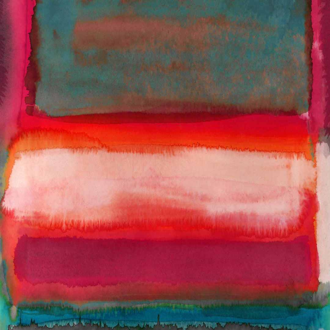 Rothko Style Travel Wrap/Scarf in Silk/Wool Blend