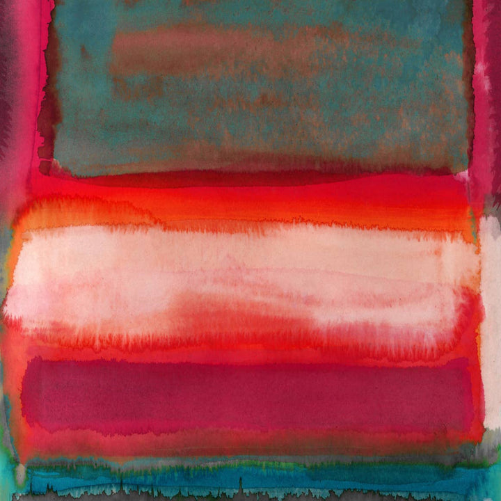 Rothko Style Travel Wrap/Scarf in Silk/Wool Blend