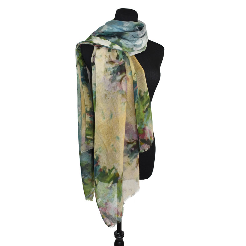 Emirate Floral Wool Scarf