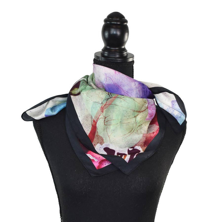 Abuelo Floral Silk Square Scarf