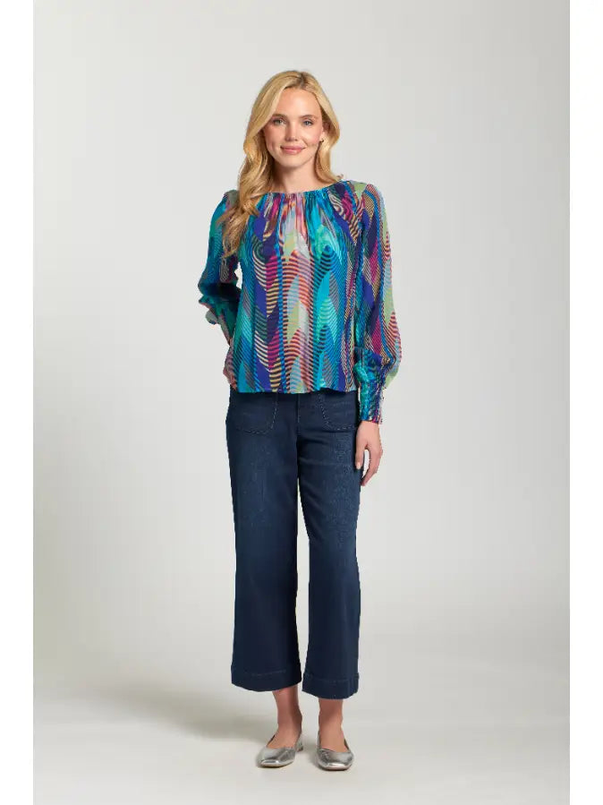 Terrific Turquoise Multi Blouse