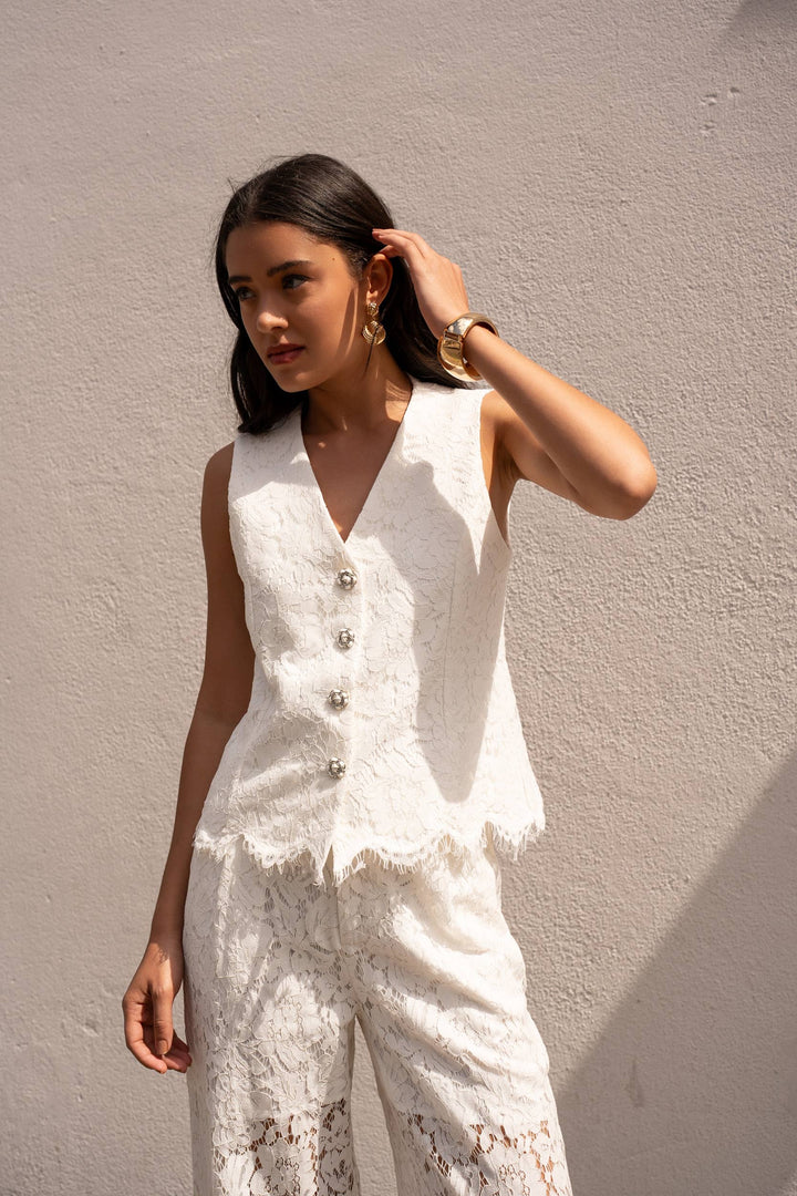 Lace Top Vest