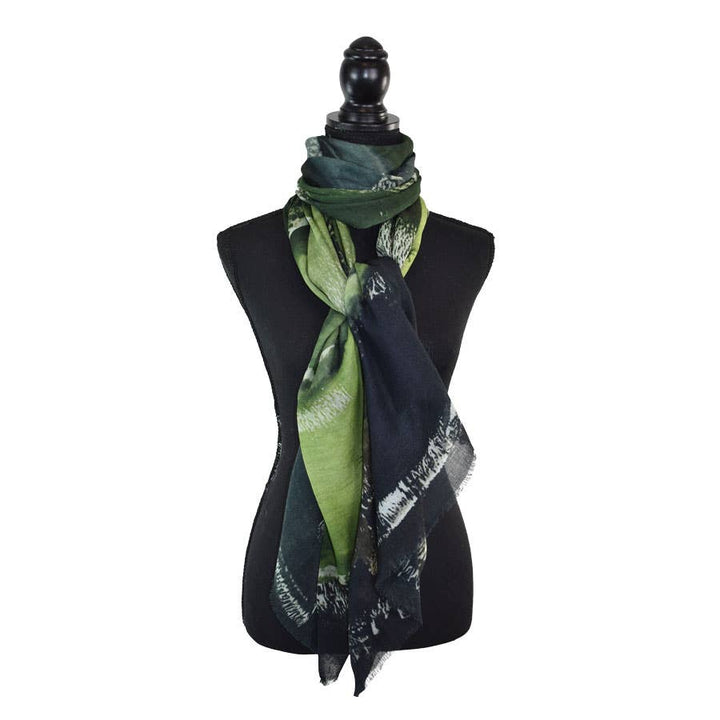 Brynlee Brushstroke Fine Wool Scarf