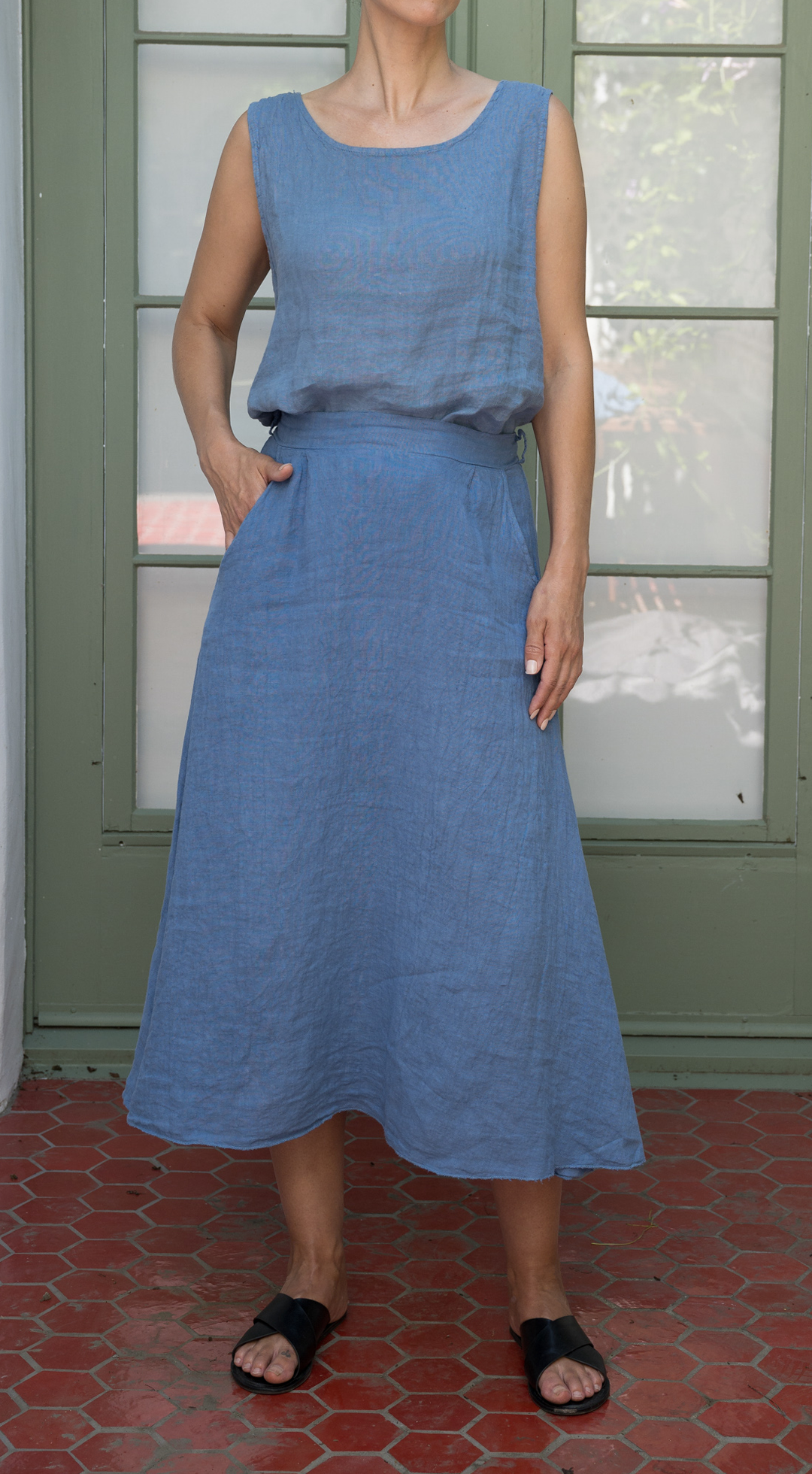 Linen Long Skirt