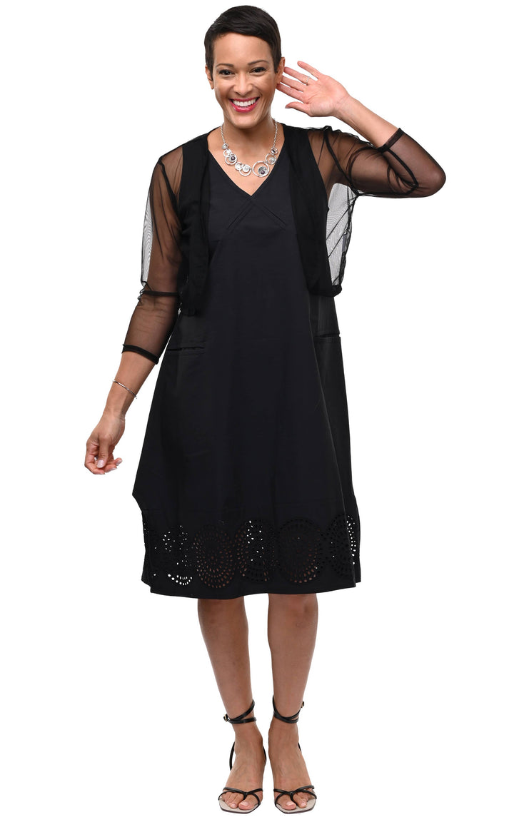 Mesh Shrug in Black