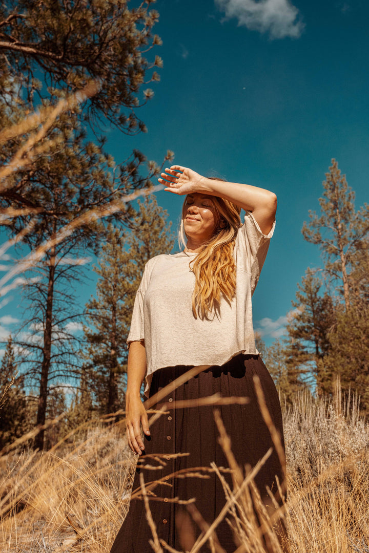Hemp Organic Cotton Crop T-Shirt Blank Eco Unisex Tee