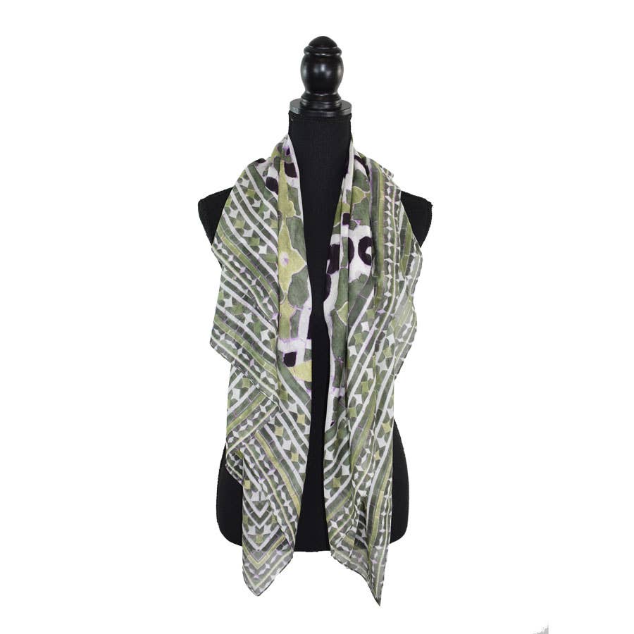 Arnette Medallion Print Square Scarf