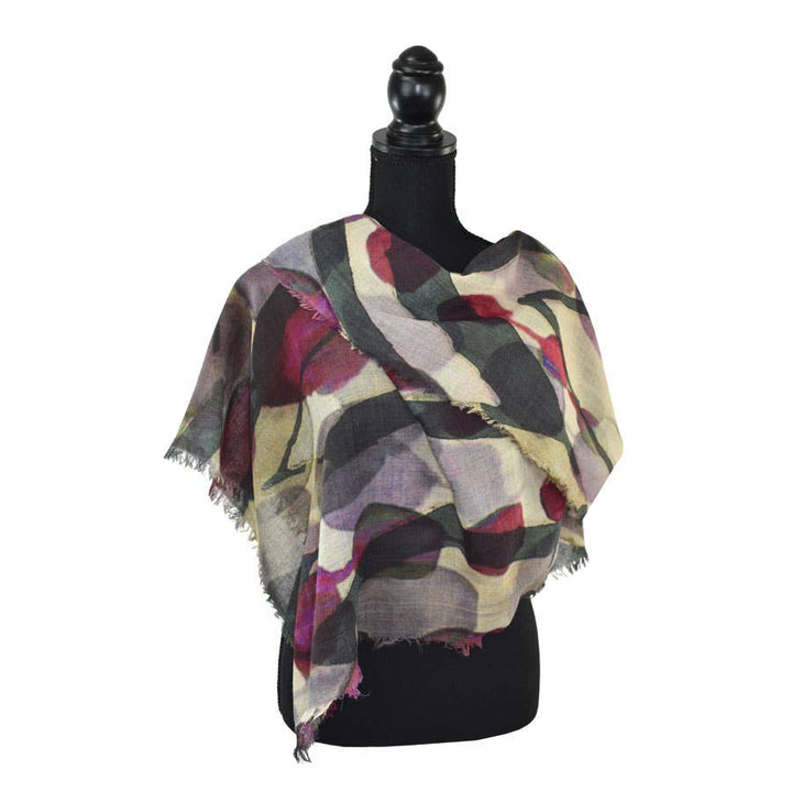 Hashana Abstract Striped Scarf