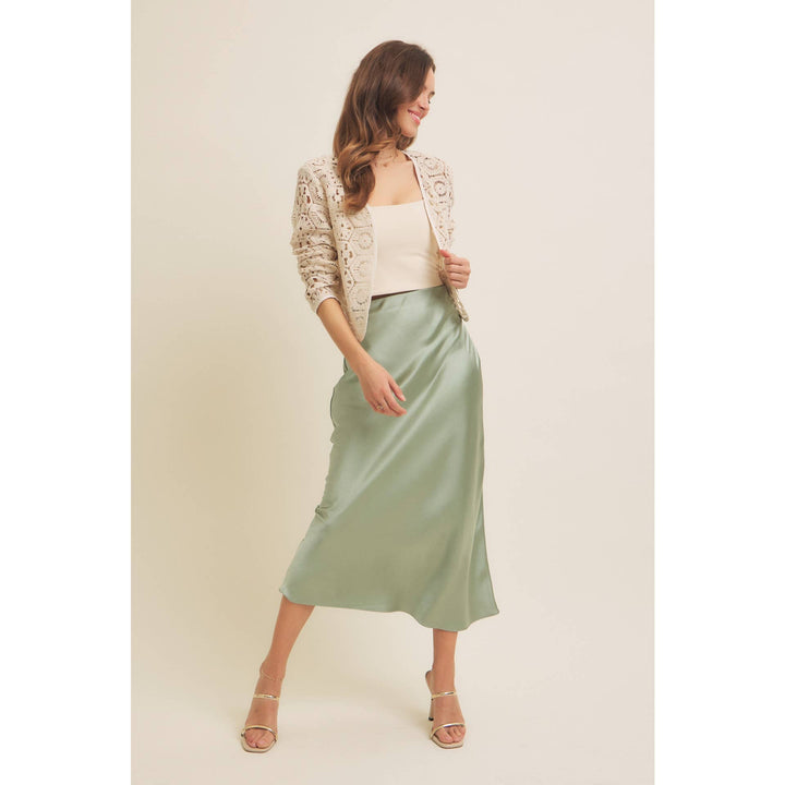 Open-Front Cotton Crochet Lightweight Cardigan