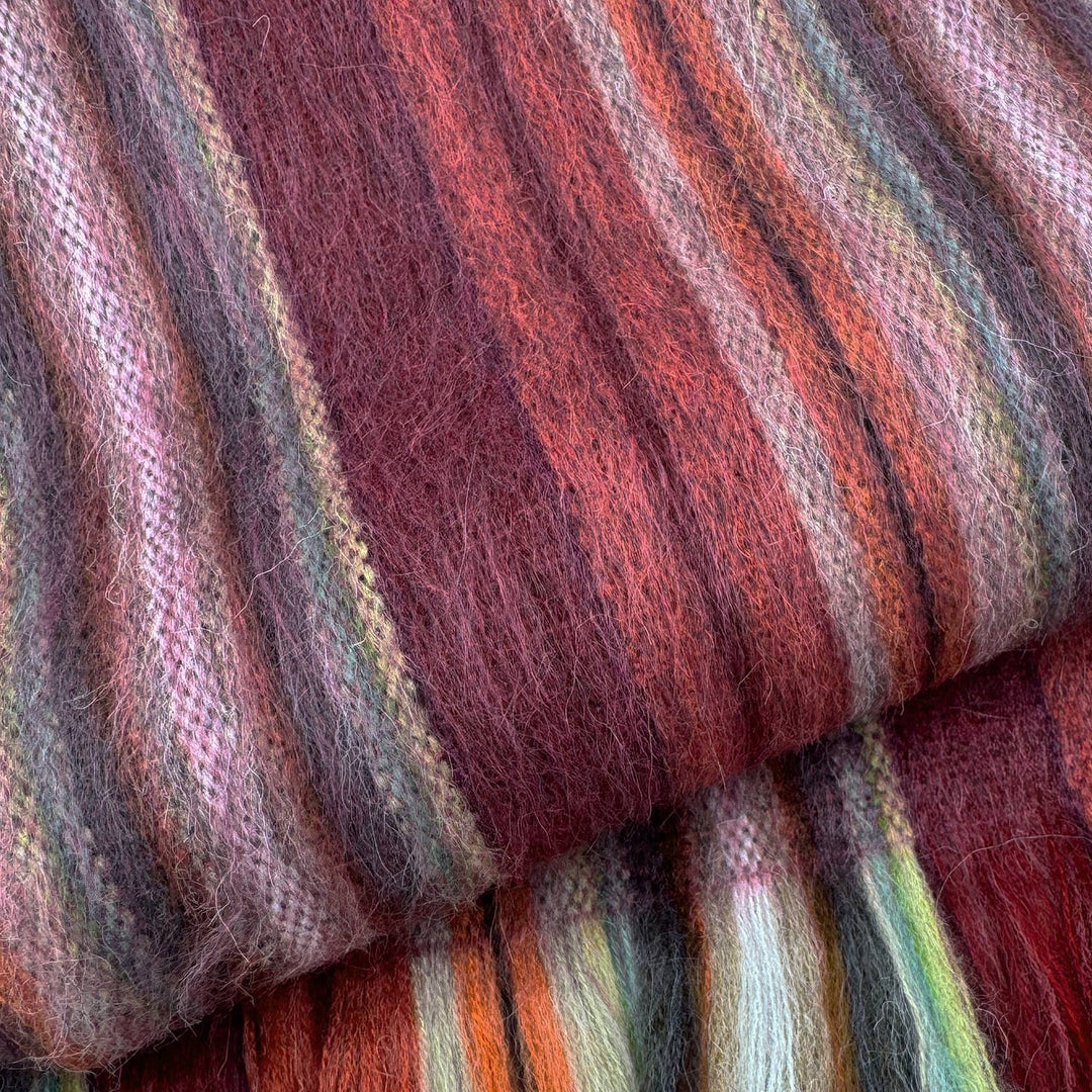 Alpaca Scarf - Pomegranate