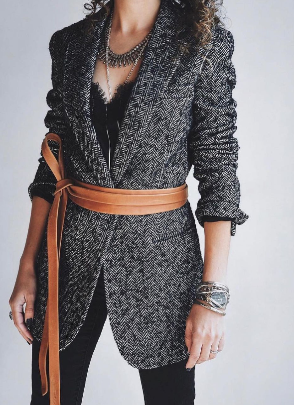Wrap Belt - Chocolate - OS