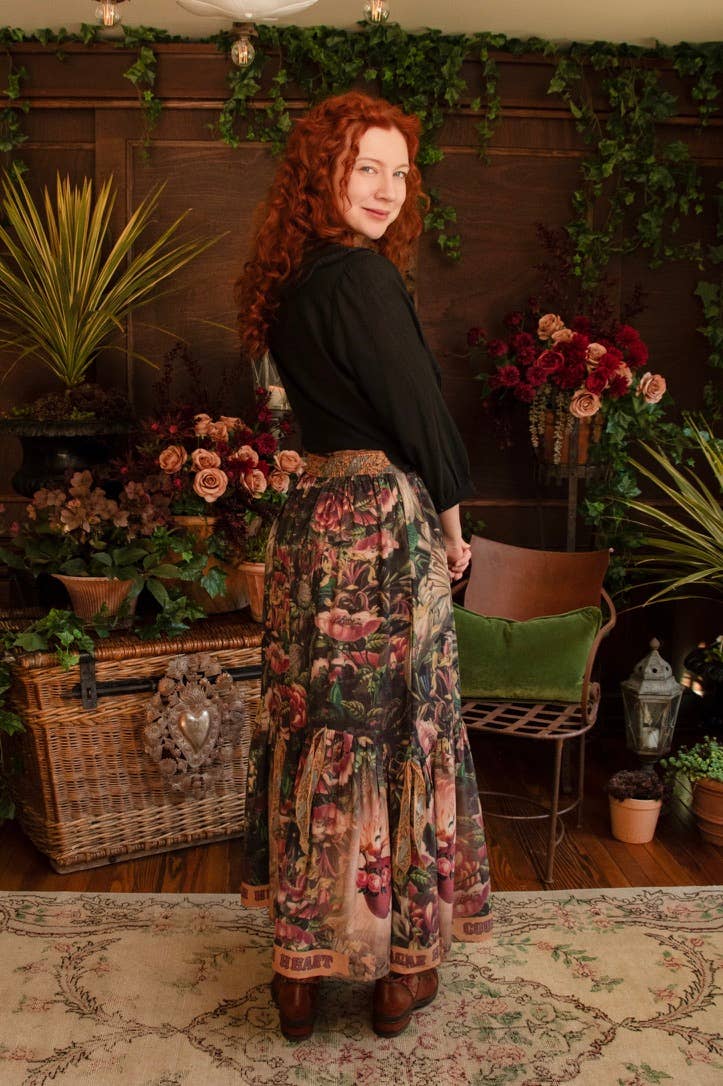 Courage Dear Heart Atelier Skirt w/ Floral Print