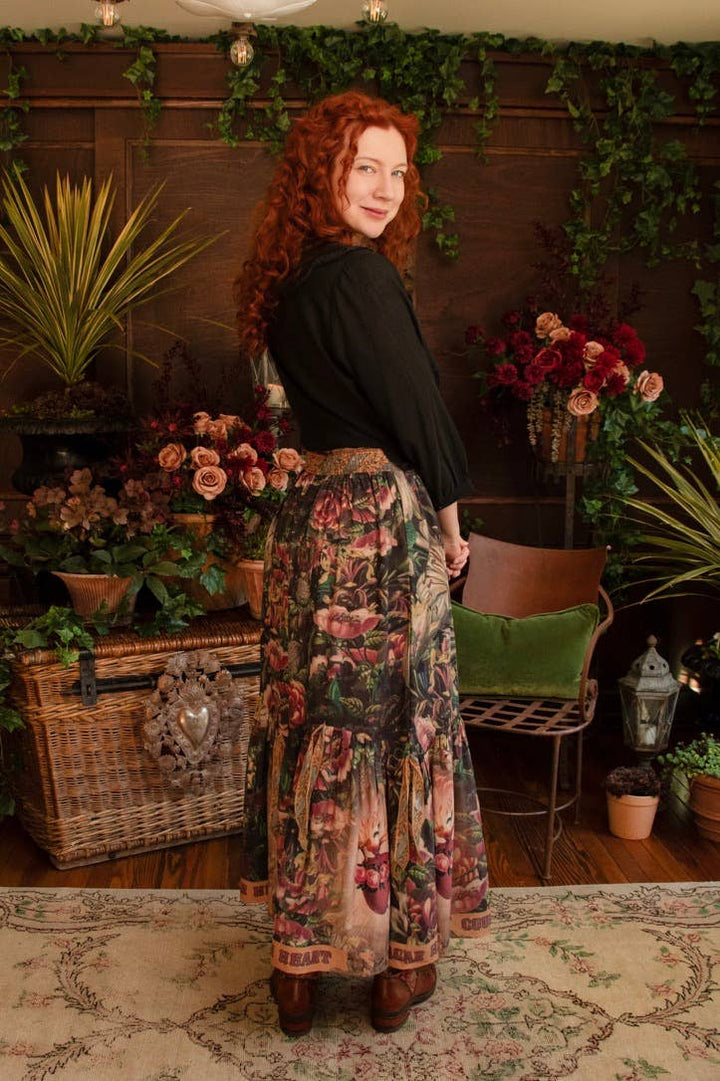 Courage Dear Heart Atelier Skirt w/ Floral Print