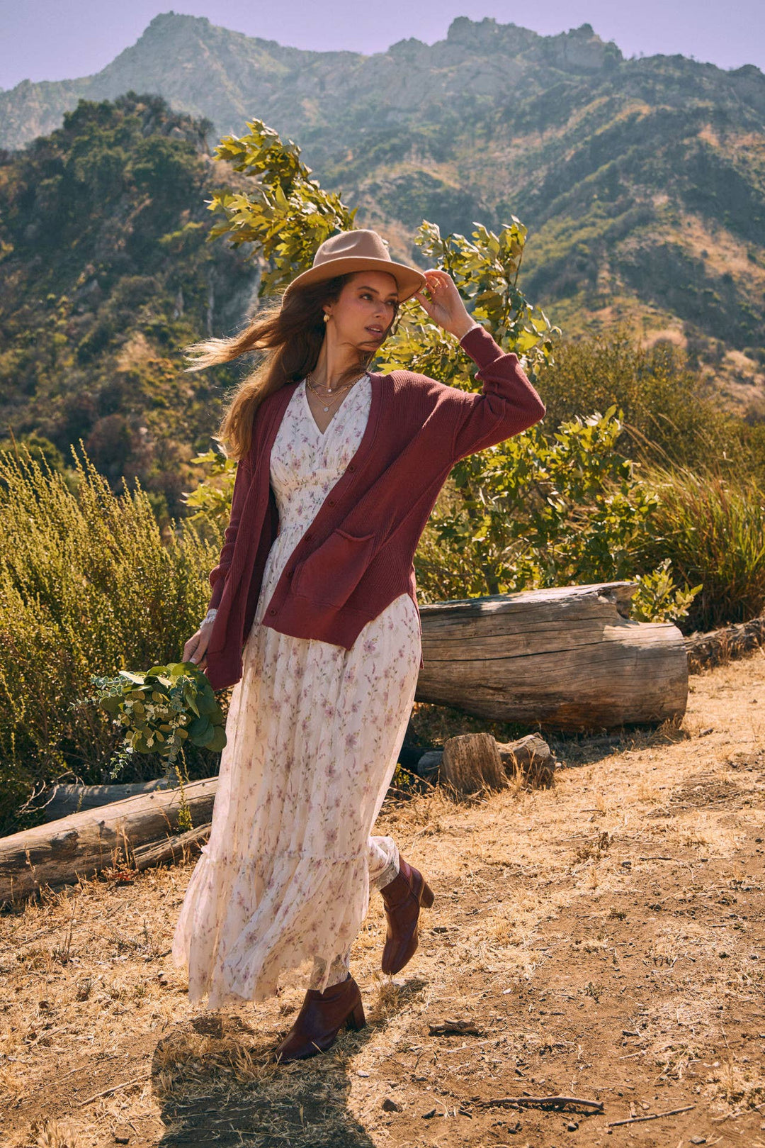 Dreamy Floral Mesh Maxi Dress With Smocked Waist