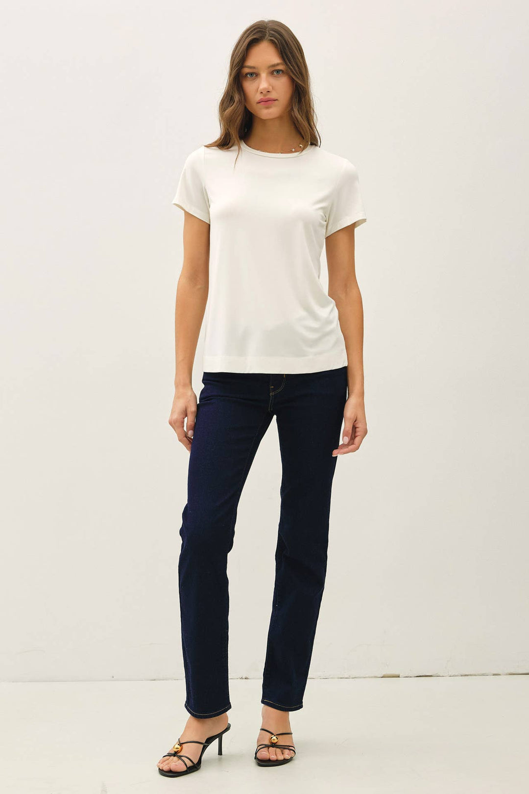 Bamboo/Modal Basic Round Neck T-Shirt