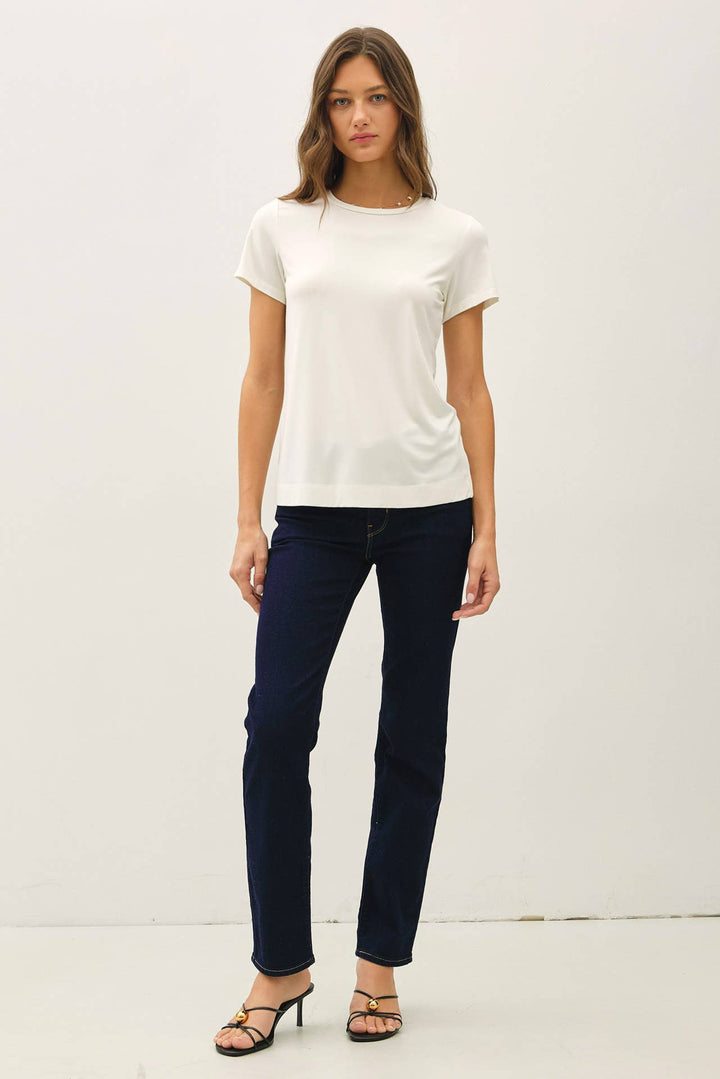 Bamboo/Modal Basic Round Neck T-Shirt