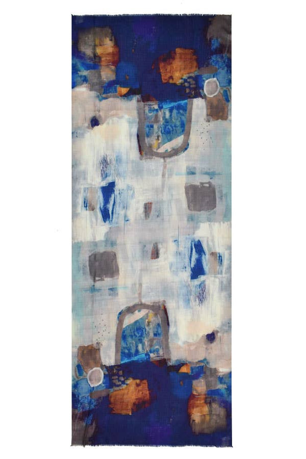 Malinda Abstract Art Scarf Shawl
