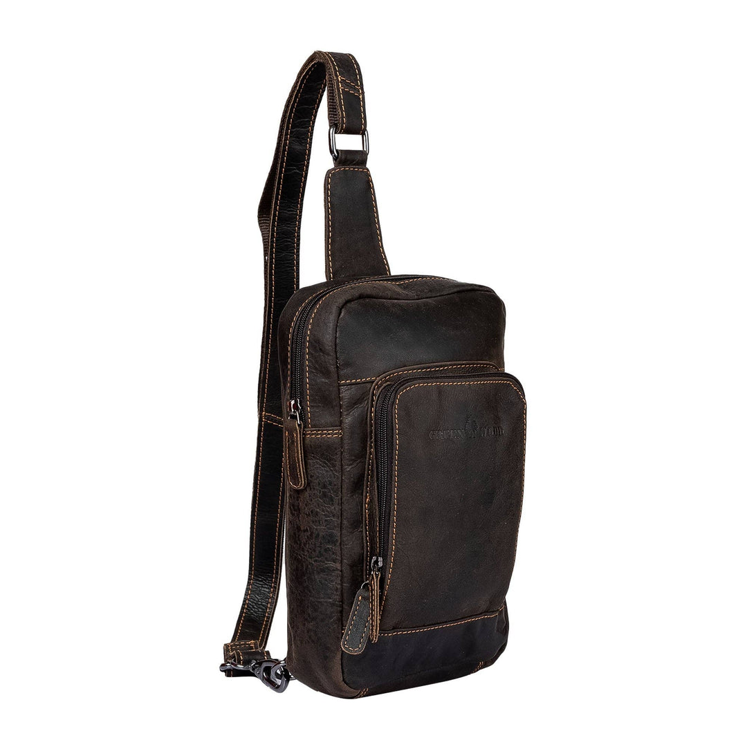 Leather Crossbody Bag Hamilton - Brown