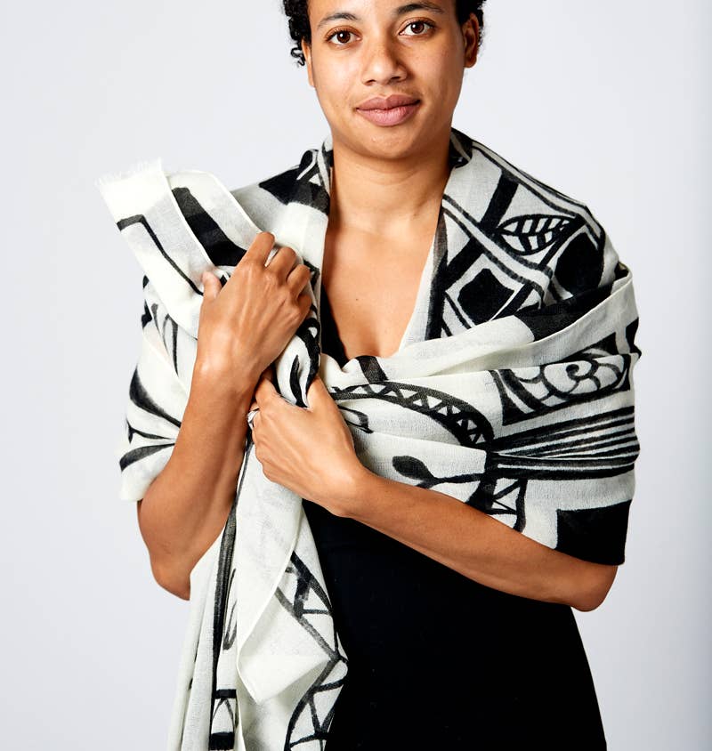 In the Garden Travel Art Scarf/Shawl
