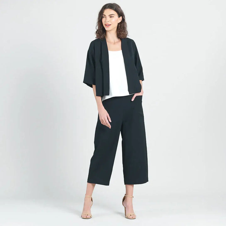 Linen Knit - Hi-Low Pocket Cardigan Jacket