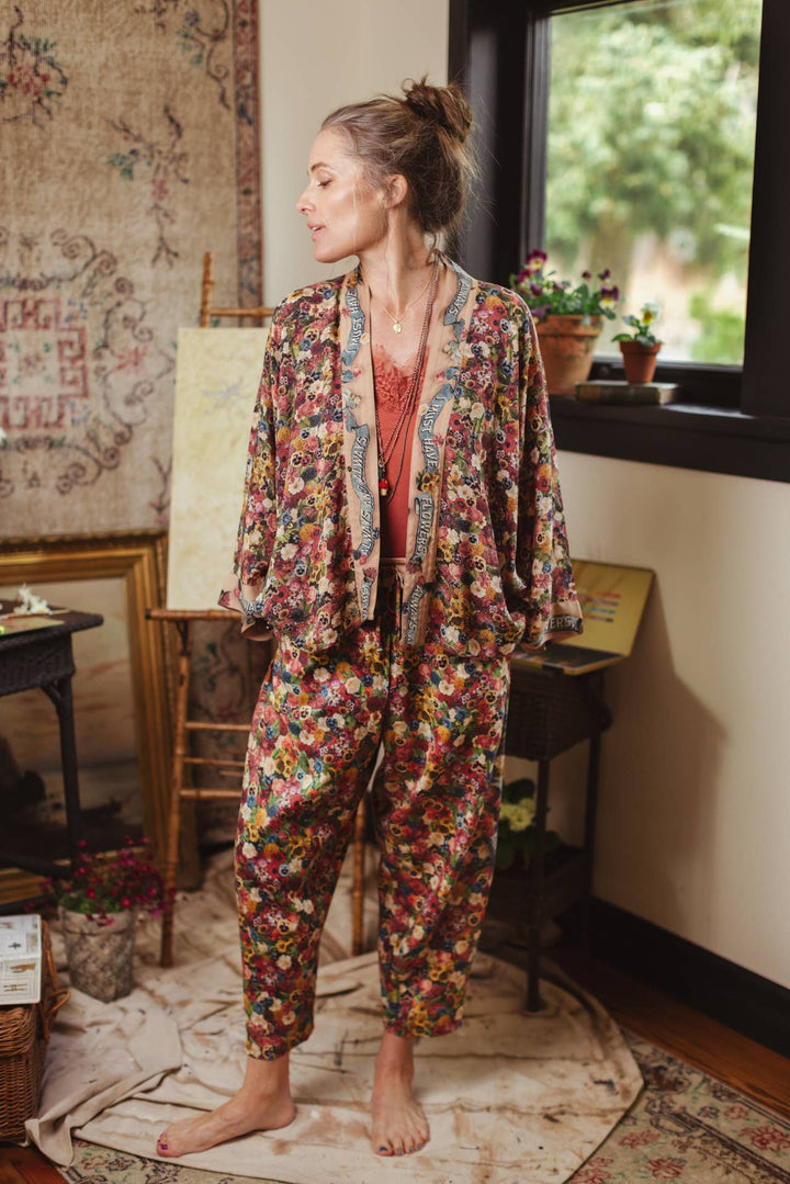 Art of Life Pixie Duster Cropped Kimono w/Palette, Flowers