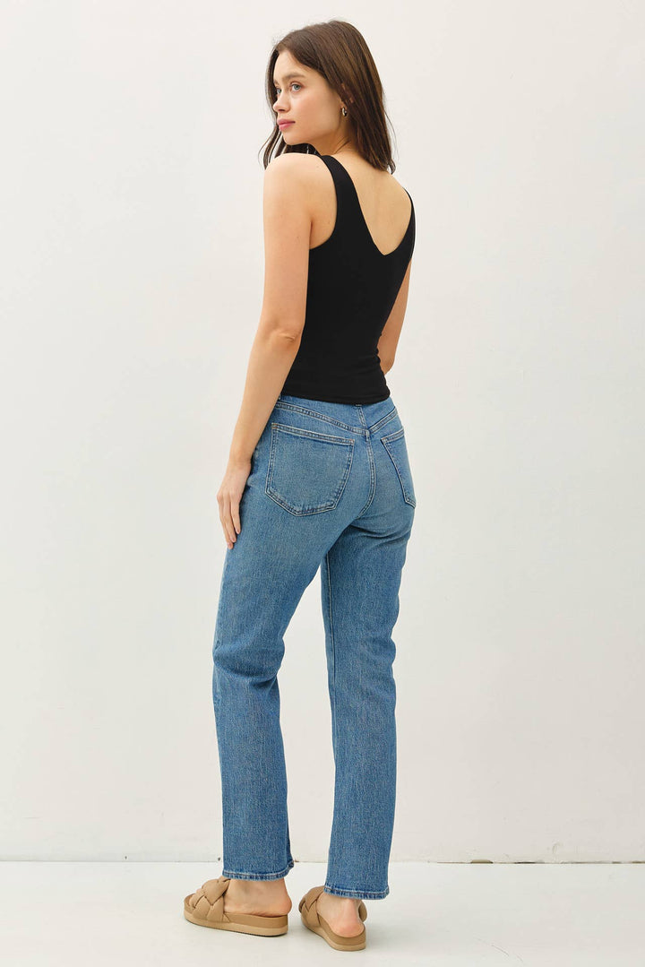Soft Core Basic Front and Back V-Neck Tank