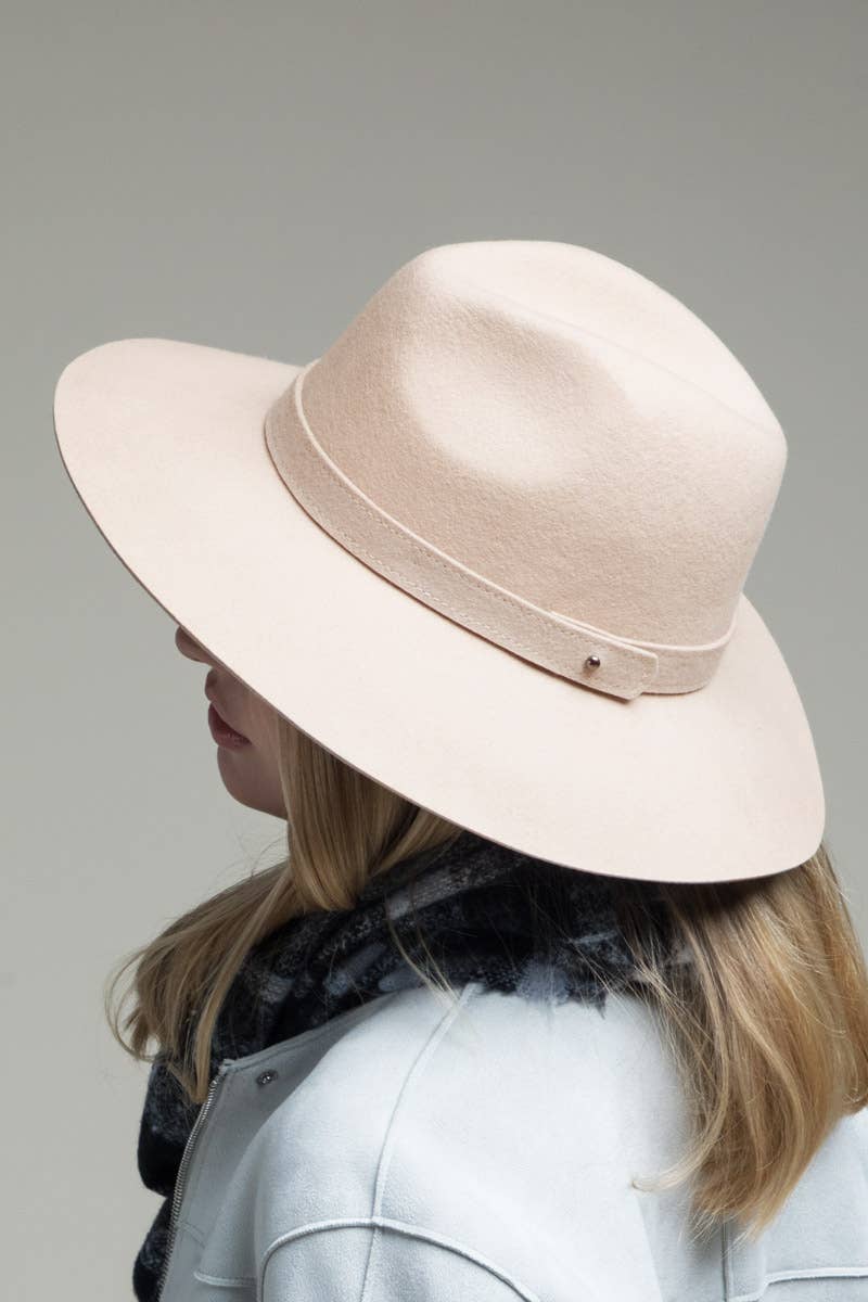 100 Percent Wool Simplistic Panama Hat