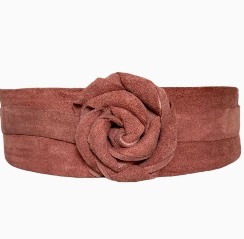 Wrap Belt - Rusty Cognac Suede