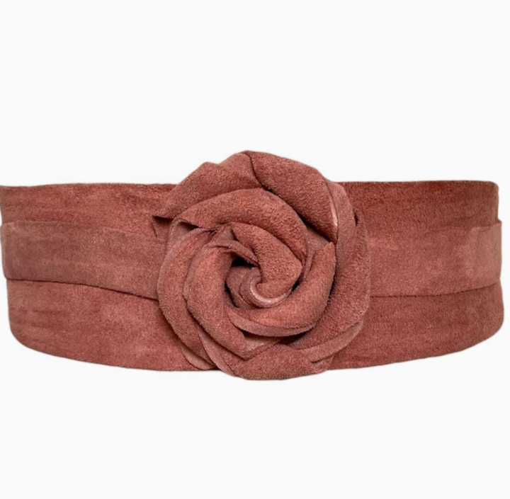 Wrap Belt - Rusty Cognac Suede