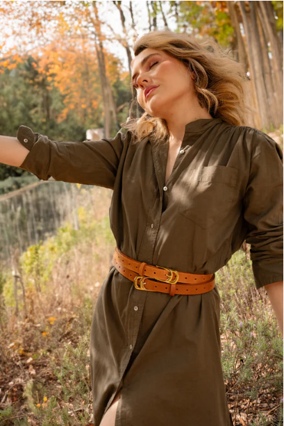 Infinity Belt – Classic Jean Belt | Cognac | Polished Fit