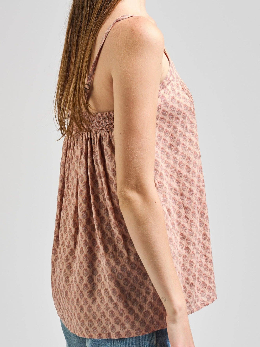 Tegan Tank Blush Flowers