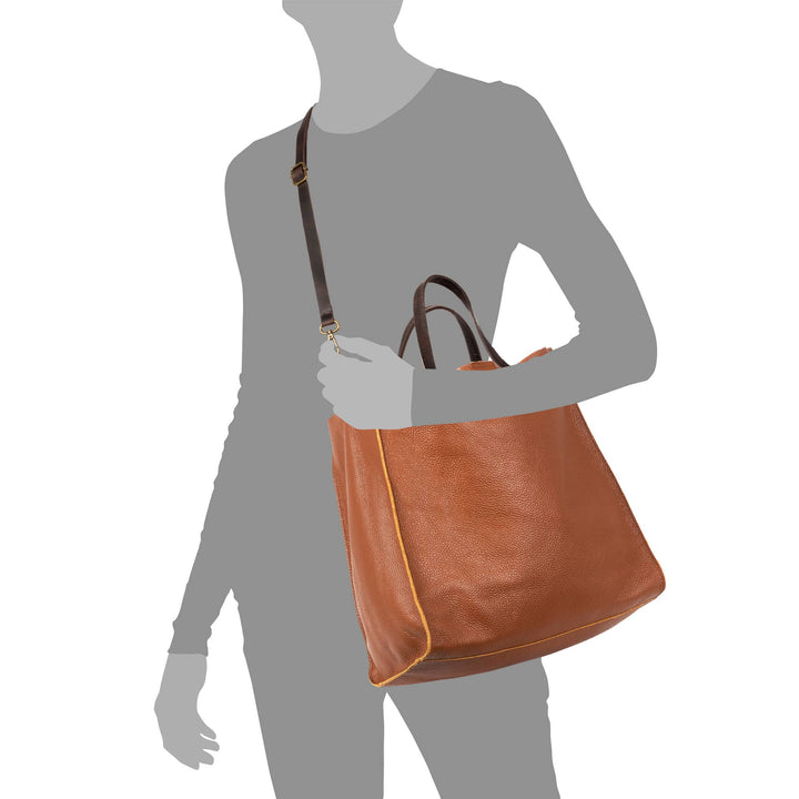 Bianca Dollaro Women's Genuine Leather Shopper Bag