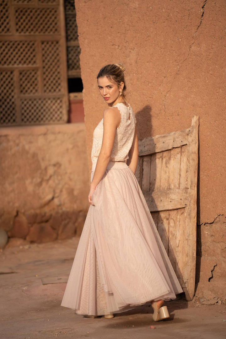 Maria Tulle Maxi Length Skirt