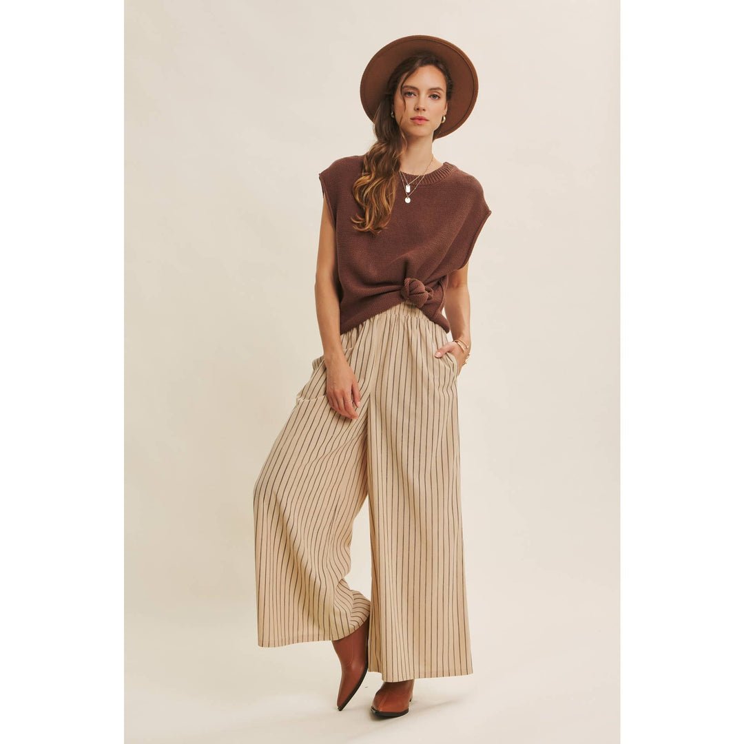 Endlessly Wearable Striped Corduroy Comfy Wide-Leg Pants