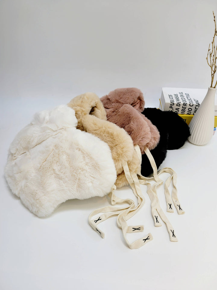 Faux Fur Trapper Hat with Ear Flap