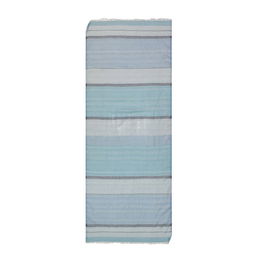 Zoli Stitched Detail Striped Scarf