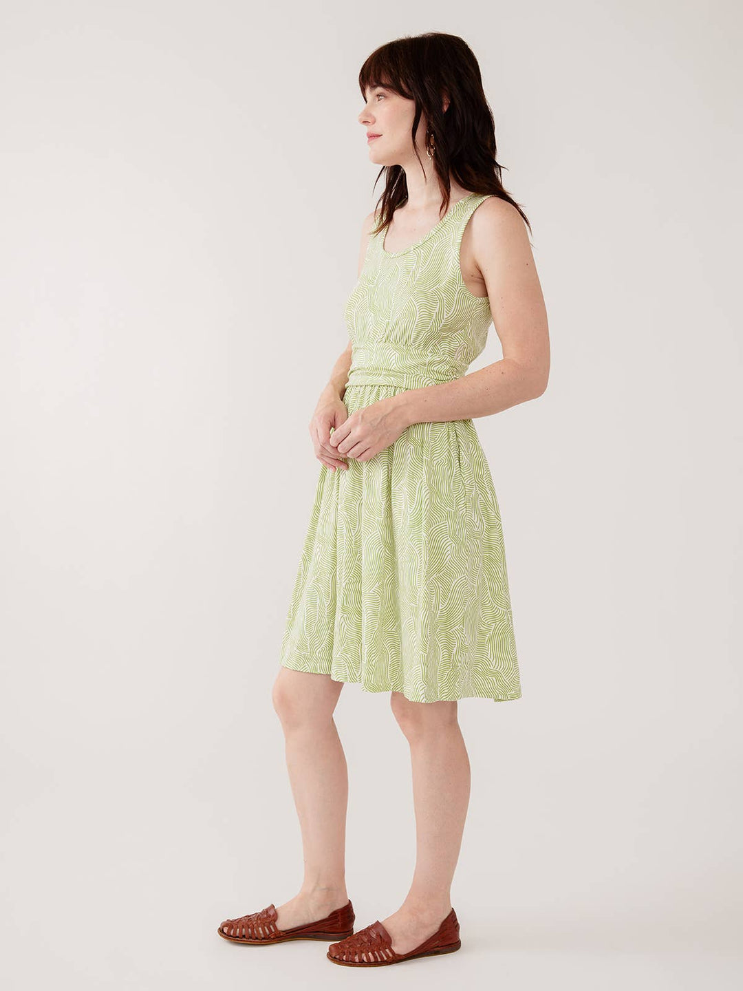 Asheville Dress Pear Waves Jersey