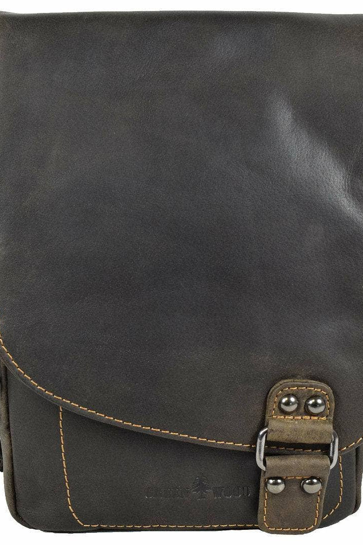 Leather Shoulder Bag Brown - Toronto