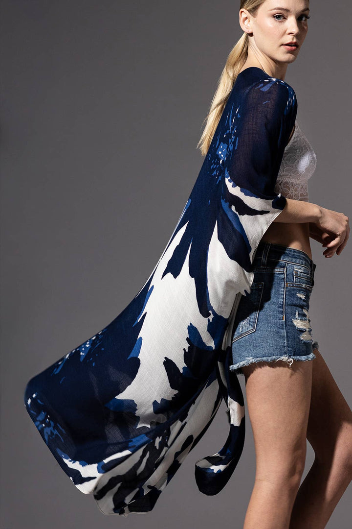 Sweeping Floral Kimono