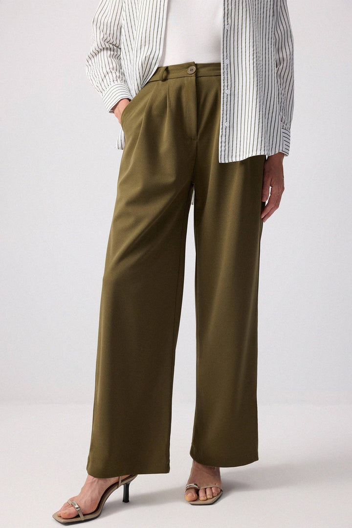 High Waist Viscose Palazzo Pants