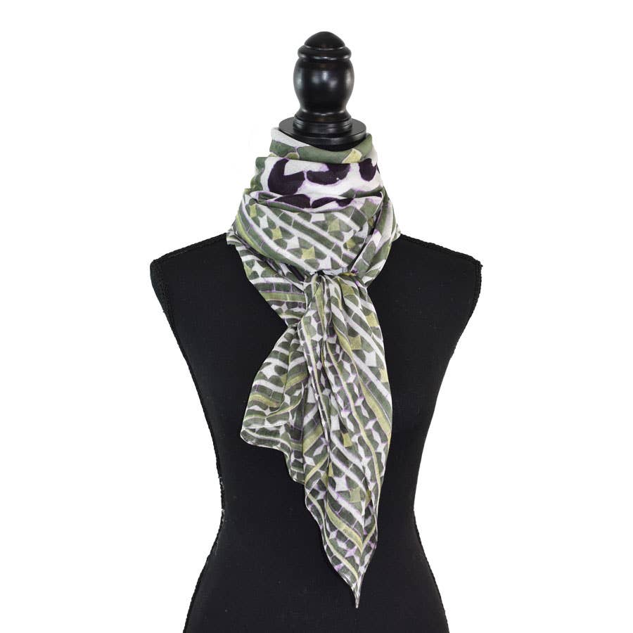 Arnette Medallion Print Square Scarf