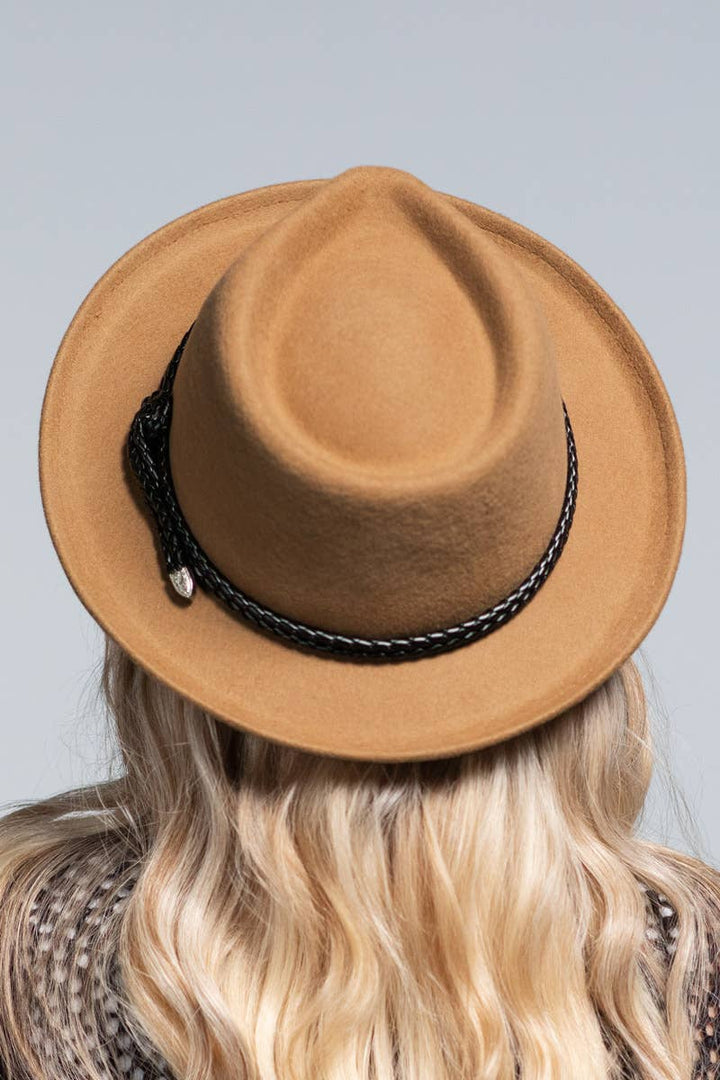 100 Percent Wool Knotted Double Braided Fedora